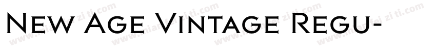 New Age Vintage Regu字体转换